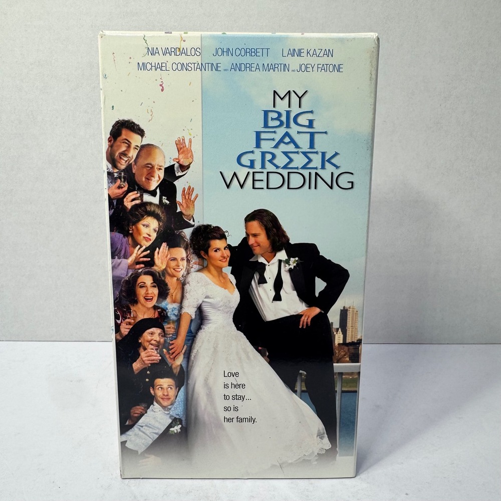 My Big Fat Greek Wedding VHS 2002 Movie Nia‎ Vardalos John Corbett Rom-Com PG